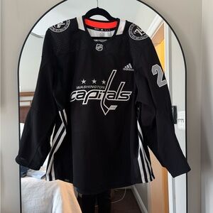 Adidas Mens Black and White Capitals Jersey